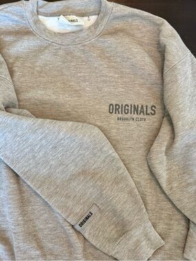 Brooklyn Cloth Gray 'Originals' Crewneck Sweatshirt